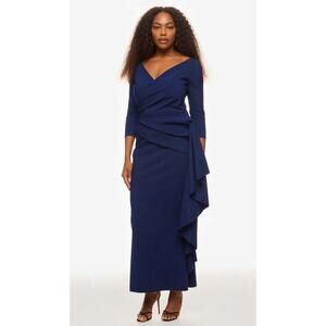 Chiara Boni La Petite Robe Kleos Long Dress in Blue